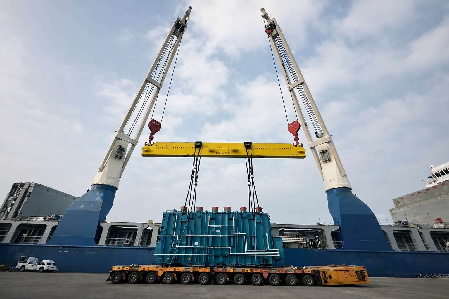 Tandem lift of transformer module